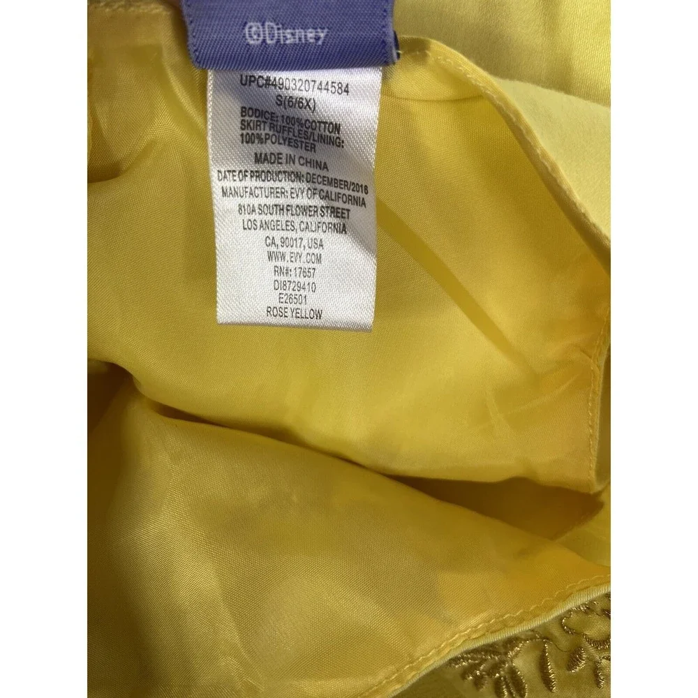 Disney Beauty and the Beast Belle Dress Halloween Costume Dress Up Girls 6 6X